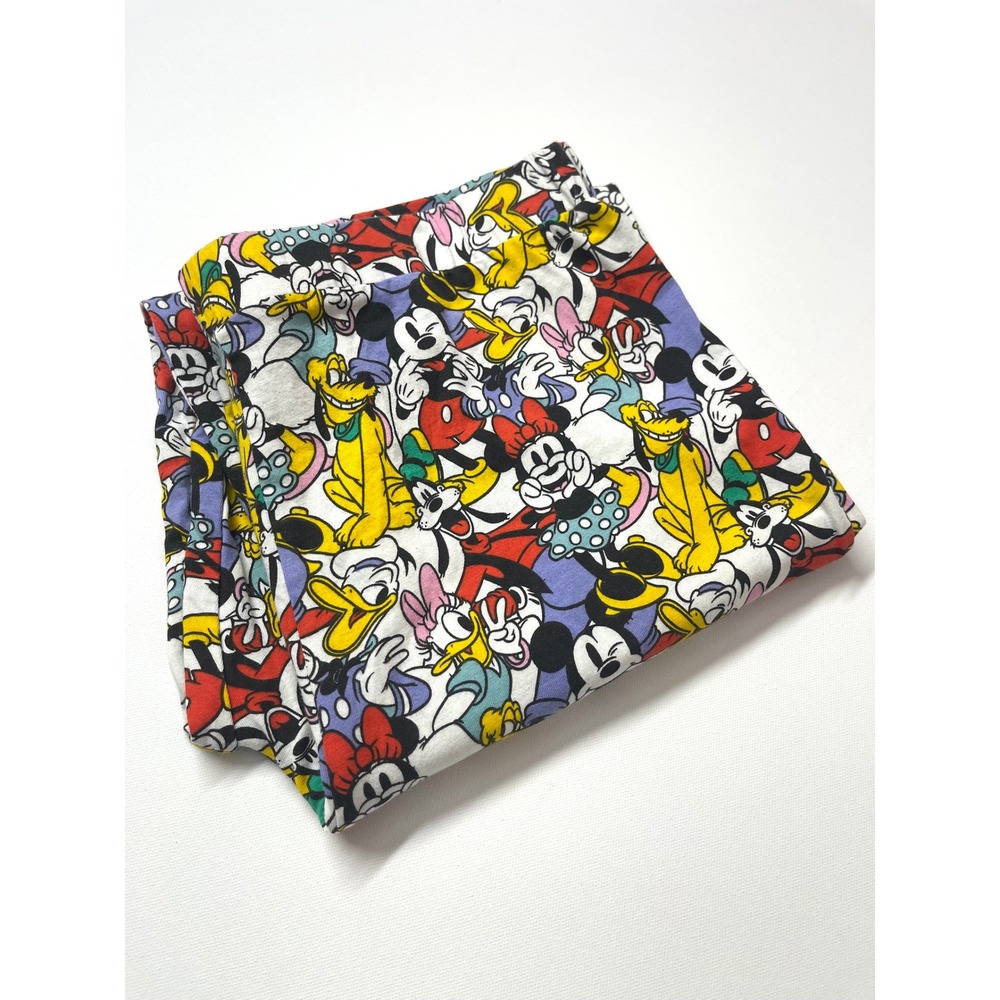 Disney Mickey Mouse Donald Minnie Pluto All Over Print Pajama Pants XXL 0318